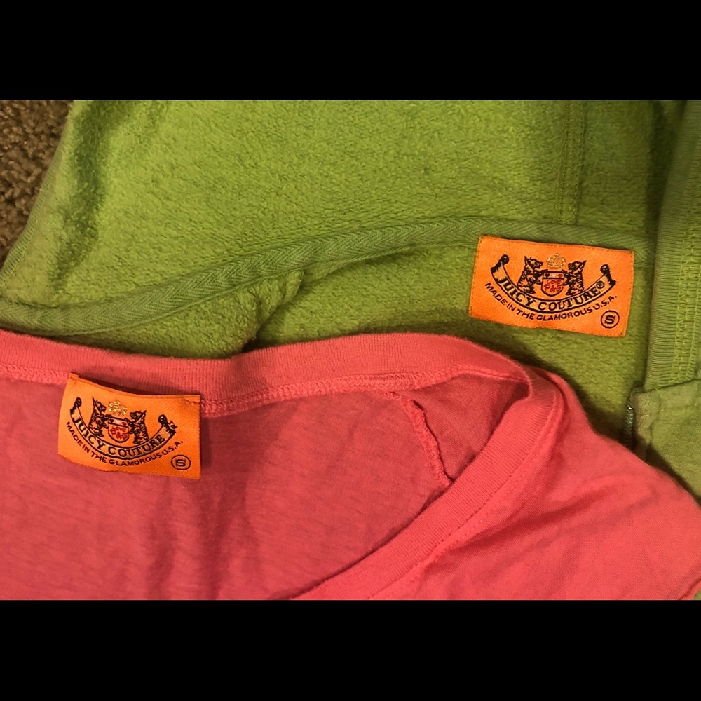 Juicy Couture set: hoodie and t shirt